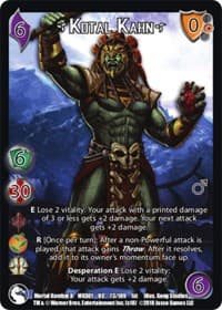 Kotal Kahn* - Mortal Kombat X - UniVersus card