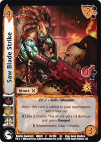 Saw Blade Strike - Mortal Kombat X - UniVersus card