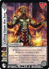 Calling Upon the Sun - Mortal Kombat X - UniVersus card