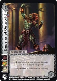Emperor of Outworld - Mortal Kombat X - UniVersus card