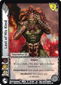 Last of His Kind - Mortal Kombat X - UniVersus card