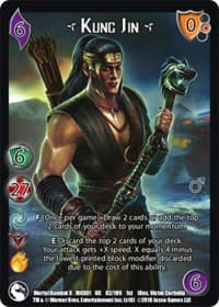 Kung Jin* - Mortal Kombat X - UniVersus card