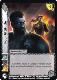 Foul Attitude - Mortal Kombat X - UniVersus card