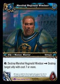 Marshal Reginald Windsor - Dark Portal - WoW card