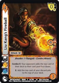 Liu Kang's Fireball - Mortal Kombat X - UniVersus card