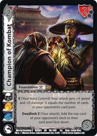Champion of Kombat - Mortal Kombat X - UniVersus card