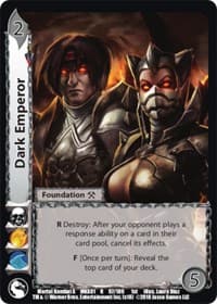 Dark Emperor - Mortal Kombat X - UniVersus card
