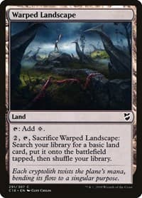 Warped Landscape - Commander 2018 - Magic: The Gathering card
