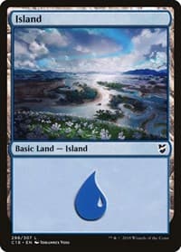 Island (298) - Commander 2018 - Magic: The Gathering card