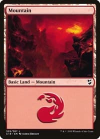 Mountain (302) - Commander 2018 - Magic: The Gathering card