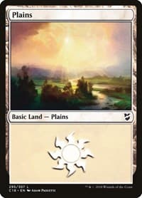 Plains (295) - Commander 2018 - Magic: The Gathering card