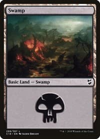 Swamp (299) - Commander 2018 - Magic: The Gathering card