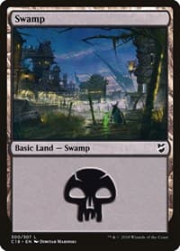 Swamp (300) - Commander 2018 - Magic: The Gathering card