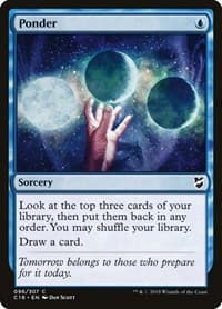 Ponder - Commander 2018 - Magic: The Gathering card