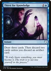 Thirst for Knowledge - Commander 2018 - Magic: The Gathering card