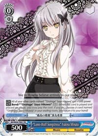 "Lone-Wolf Songstress" Yukina Minato - BanG Dream! Girls Band Party! - Weiss Schwarz card