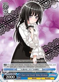 "I Don't Like Crowds" Rinko Shirokane - BanG Dream! Girls Band Party! - Weiss Schwarz card