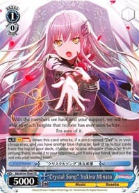 "Crystal Song" Yukina Minato - BanG Dream! Girls Band Party! - Weiss Schwarz card