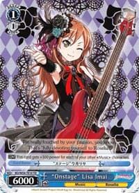 "Onstage" Lisa Imai - BanG Dream! Girls Band Party! - Weiss Schwarz card