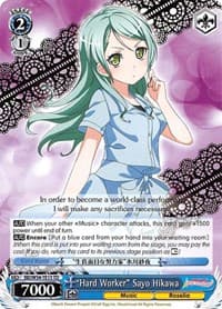 "Hard Worker" Sayo Hikawa - BanG Dream! Girls Band Party! - Weiss Schwarz card