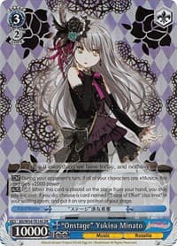 "Onstage" Yukina Minato (SR) - BanG Dream! Girls Band Party! - Weiss Schwarz card