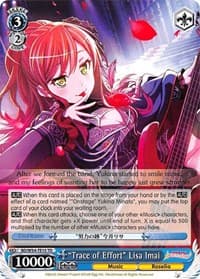 "Trace of Effort" Lisa Imai - BanG Dream! Girls Band Party! - Weiss Schwarz card