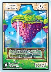 Roaring Sanctuary - Converging Chasms - Exodus TCG card