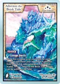 Alluvion the Brisk Tide - Converging Chasms - Exodus TCG card