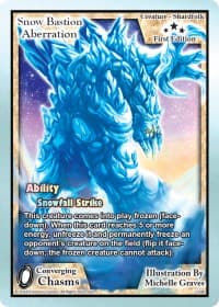 Snow Bastion Aberration - Converging Chasms - Exodus TCG card