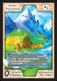 Scenic Succession - Converging Chasms - Exodus TCG card