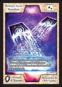 Return from Stardust - Converging Chasms - Exodus TCG card