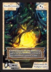 Firefly Grotto - Converging Chasms - Exodus TCG card