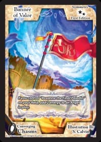 Banner of Valor - Converging Chasms - Exodus TCG card