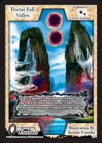 Portal Fall Valley - Converging Chasms - Exodus TCG card