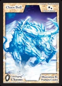 Chaos Bull - Converging Chasms - Exodus TCG card