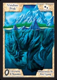 Viridian Peak - Converging Chasms - Exodus TCG card