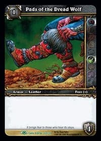 Pads of the Dread Wolf - Dark Portal - WoW card