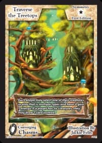 Traverse the Treetops - Converging Chasms - Exodus TCG card