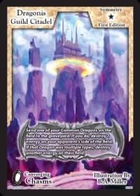 Dragonis Guild Citadel - Converging Chasms - Exodus TCG card