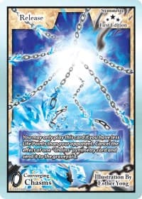 Release - Converging Chasms - Exodus TCG card