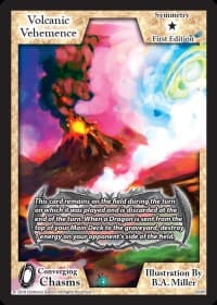 Volcanic Vehemence - Converging Chasms - Exodus TCG card