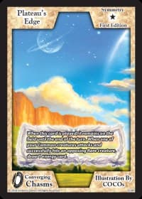 Plateau's Edge - Converging Chasms - Exodus TCG card