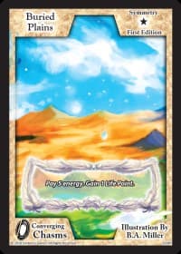Buried Plains - Converging Chasms - Exodus TCG card