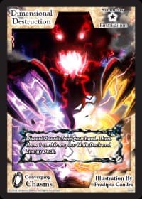 Dimensional Destruction - Converging Chasms - Exodus TCG card