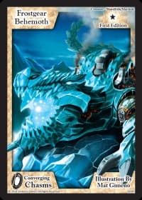 Frostgear Behemoth - Converging Chasms - Exodus TCG card