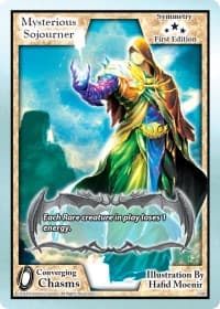 Mysterious Sojourner - Converging Chasms - Exodus TCG card