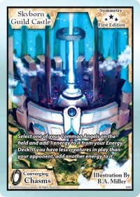 Skyborn Guild Castle - Converging Chasms - Exodus TCG card