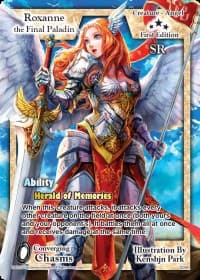 Roxanne the Final Paladin - Converging Chasms - Exodus TCG card