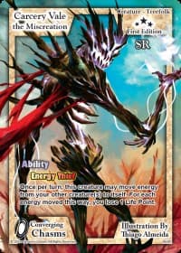 Carcery Vale the Miscreation - Converging Chasms - Exodus TCG card