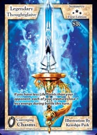 Legendary Thoughtglaive - Converging Chasms - Exodus TCG card